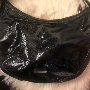 Cole Haan black patent leather bag